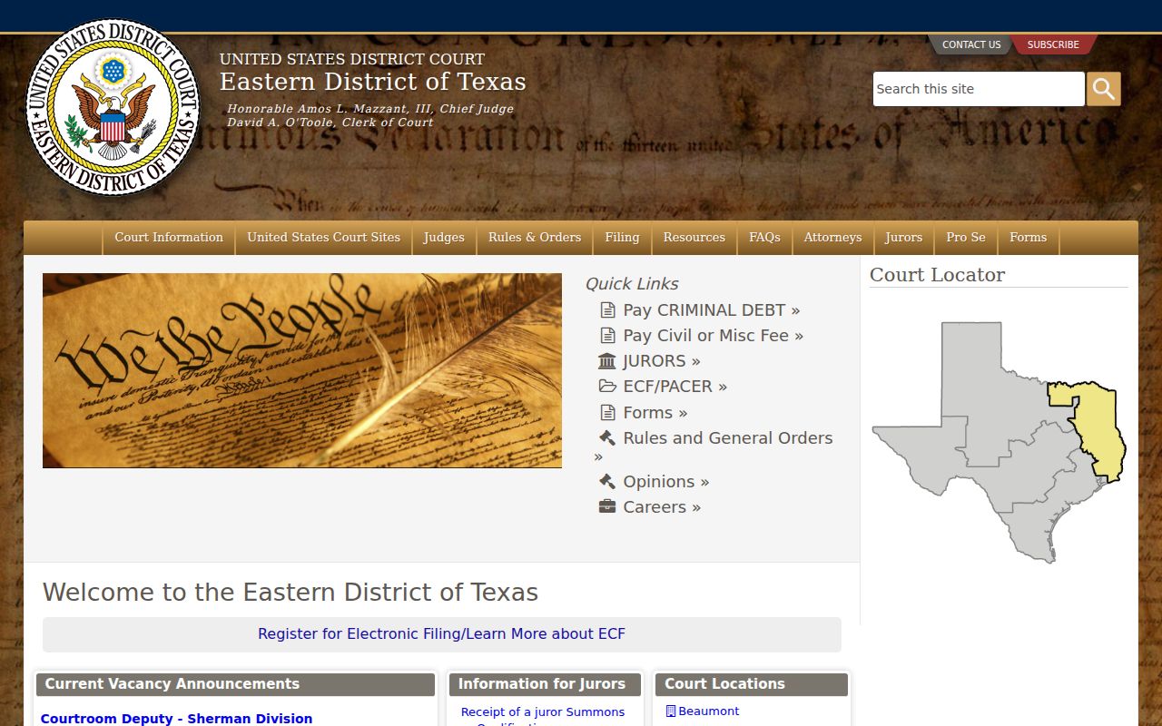 Rains County arrest records and the Eastern District of Texas federal court boundary